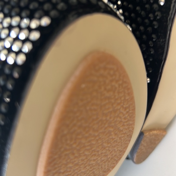 New Lady couture, platforms, black crystals & white zebra stripes size 9 - Picture 10 of 11